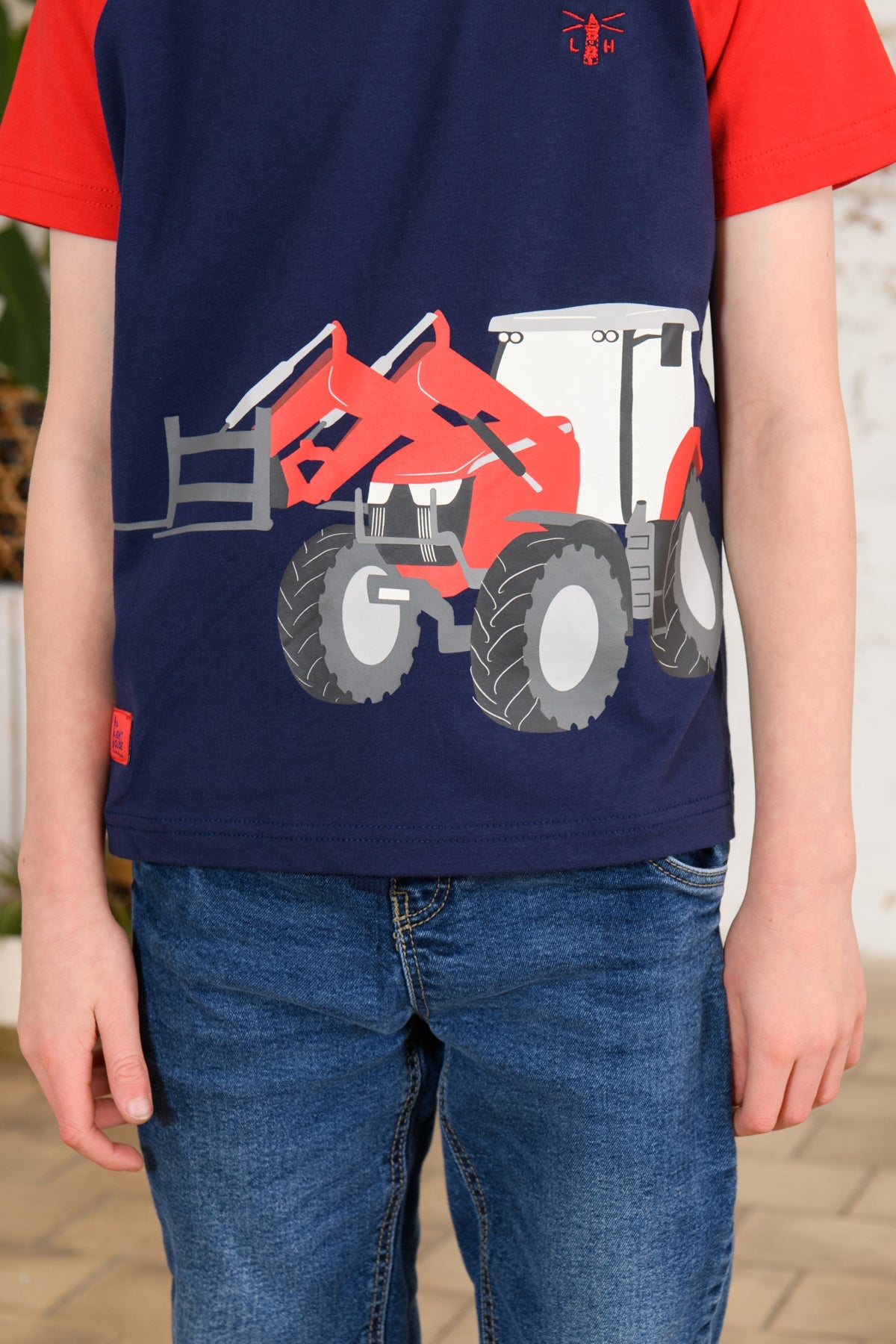 Mason Tee Shirt - Red Front Loader-Lighthouse