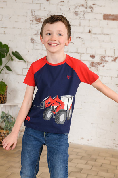 Mason Tee Shirt - Red Front Loader-Lighthouse