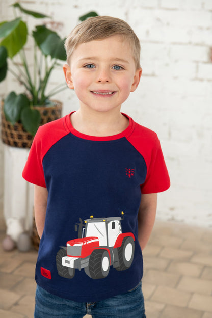 Mason Tee Shirt - Red Tractor - Lighthouse