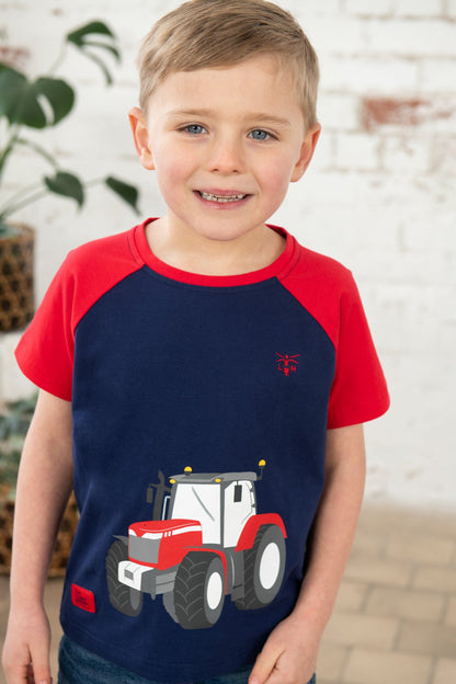 Mason Tee Shirt - Red Tractor - Lighthouse