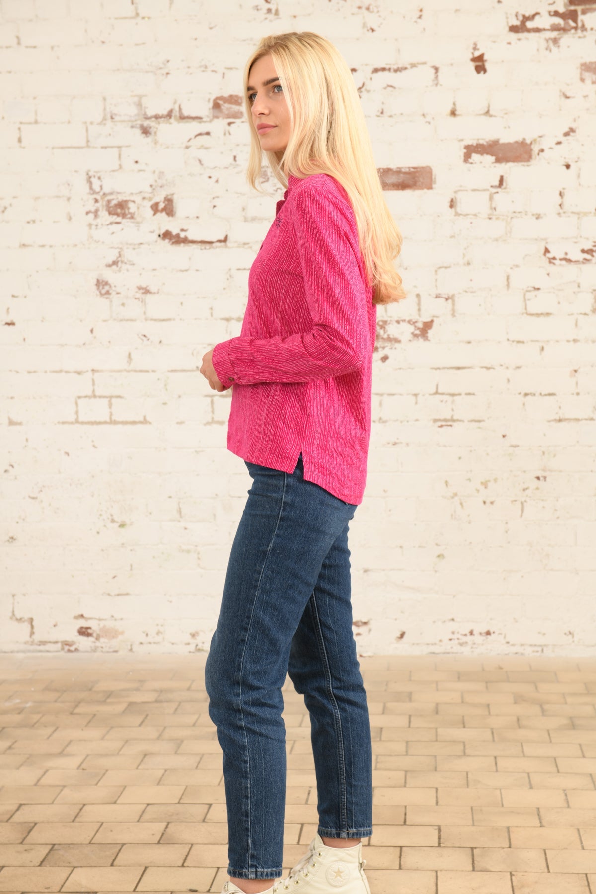 Maya Shirt Raspberry Dash