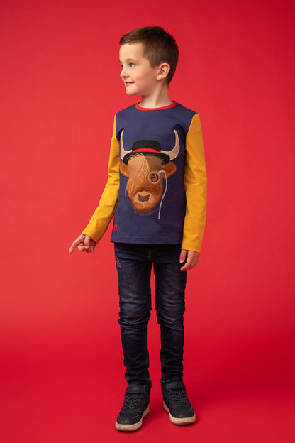 Oliver Top - Angus Highland Cow - Lighthouse