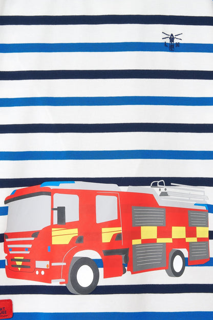 Oliver Top - Fire Engine Print-Lighthouse