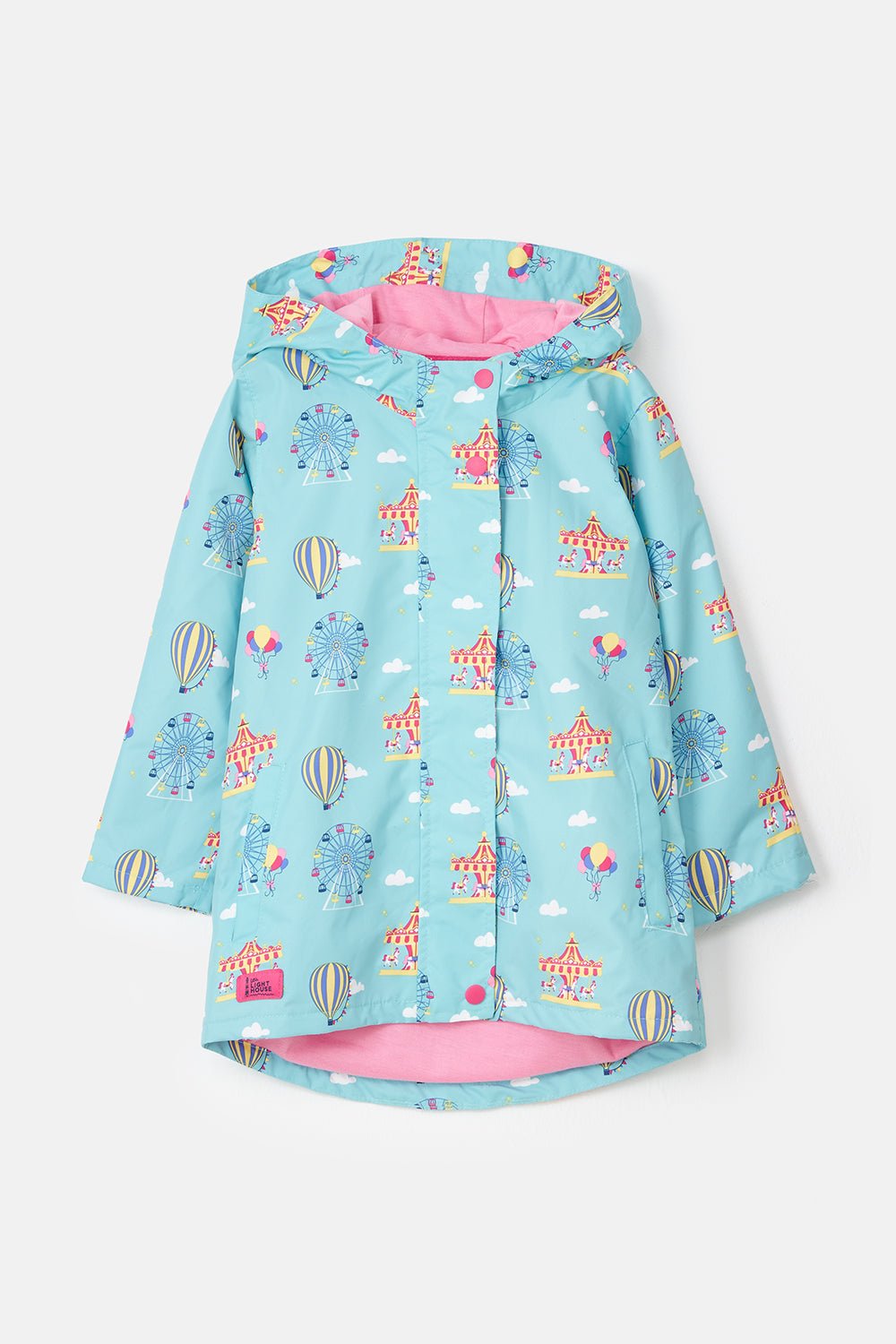 Olivia girls' rainjacket, Carnival Print