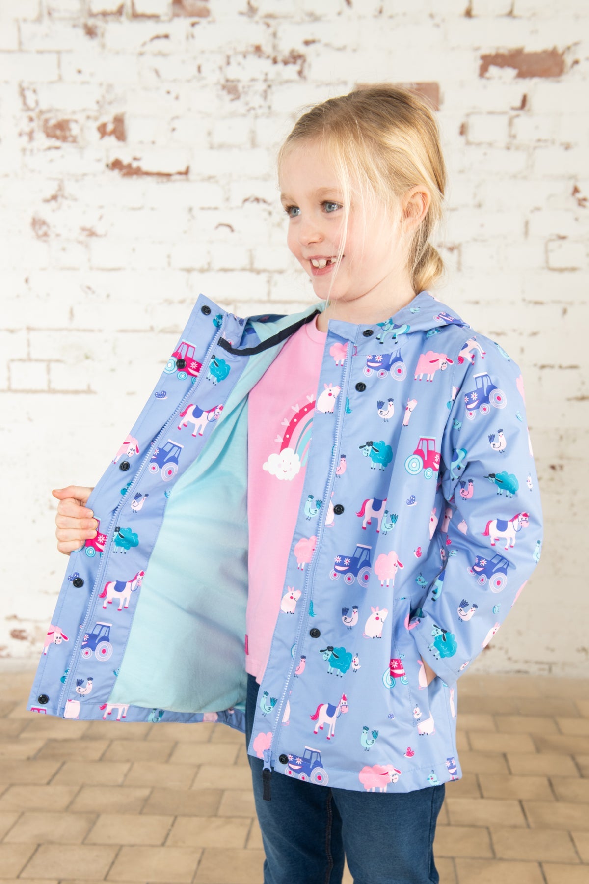 Olivia Jacket - Lilac Farm Print-Lighthouse