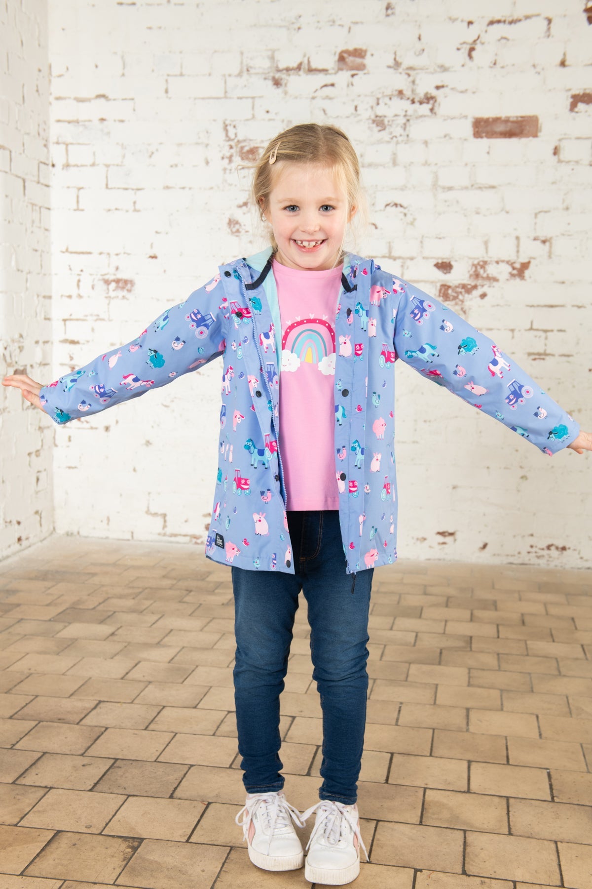 Olivia Jacket - Lilac Farm Print-Lighthouse