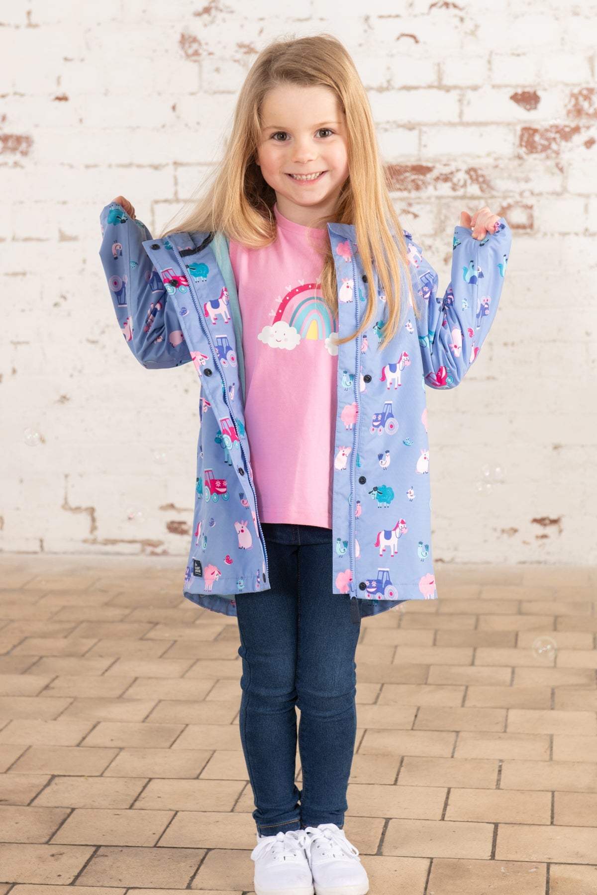 Olivia Jacket - Lilac Farm Print-Lighthouse