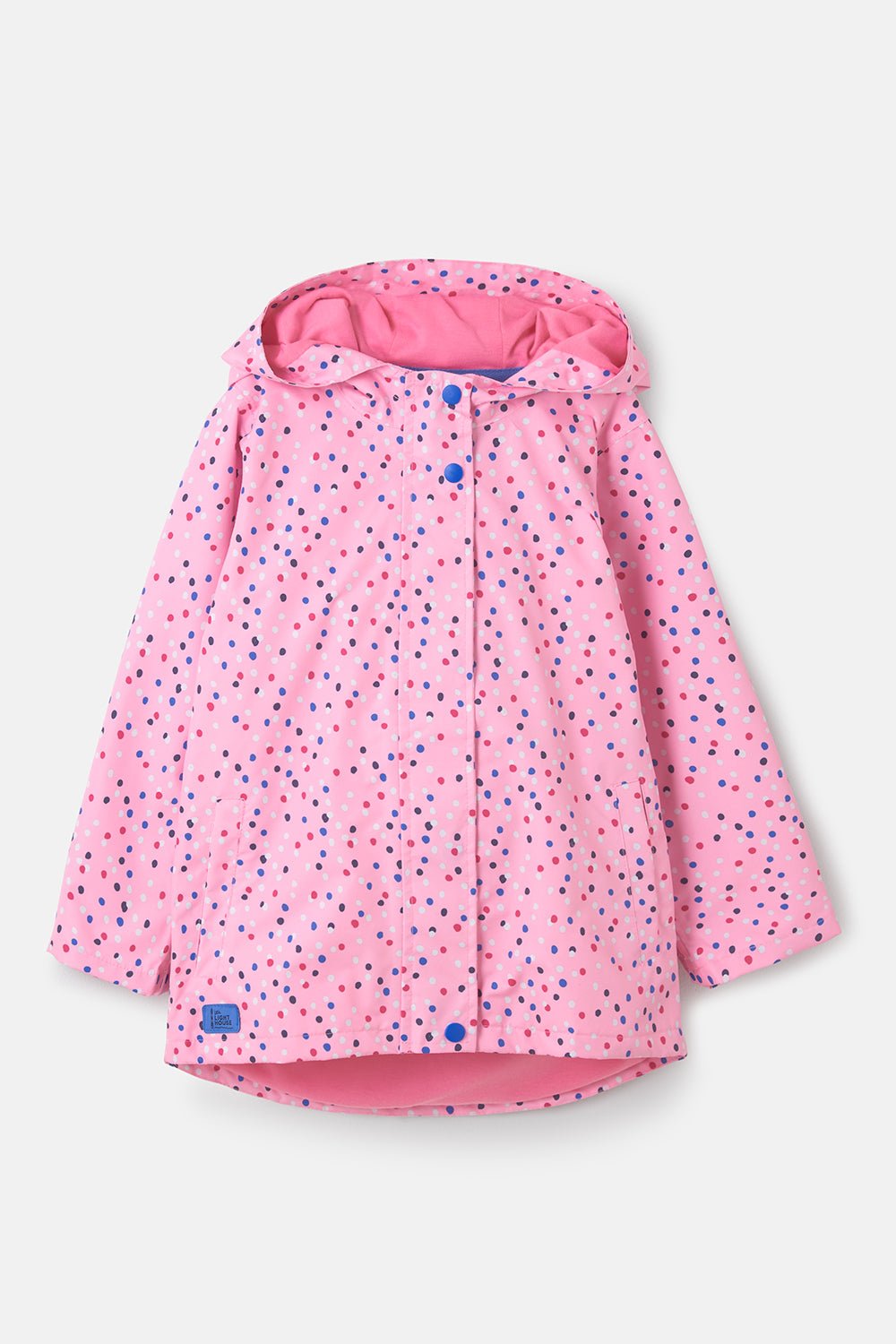 Olivia girls' waterproof jacket, Rose Pink Dot
