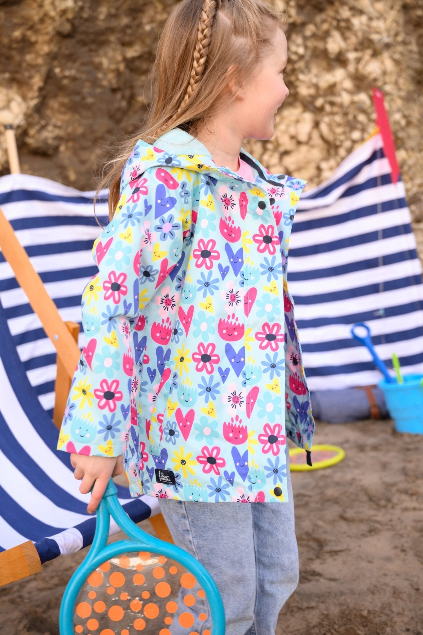 Olivia Jacket - Soft Turquoise Flower-Lighthouse