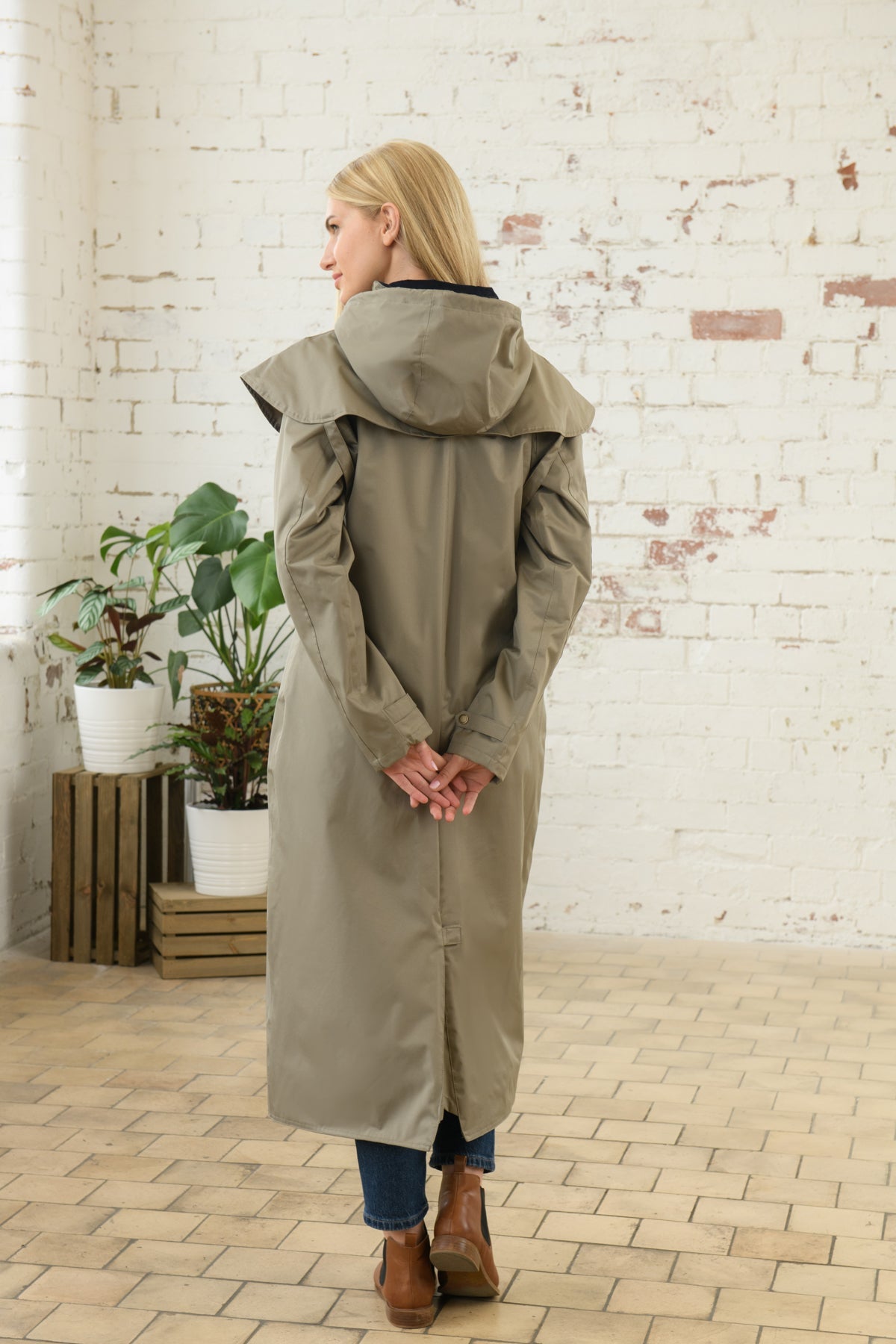 Outback Full Length Waterproof Raincoat - Fawn-Lighthouse