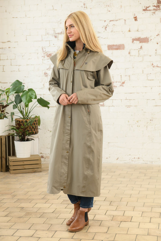 Outback Full Length Waterproof Raincoat - Fawn-Lighthouse