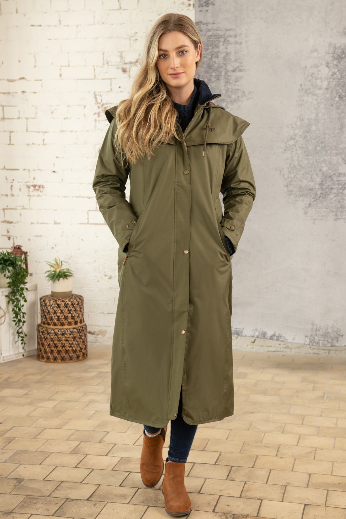 Outback Full Length Waterproof Raincoat - Fern-Lighthouse