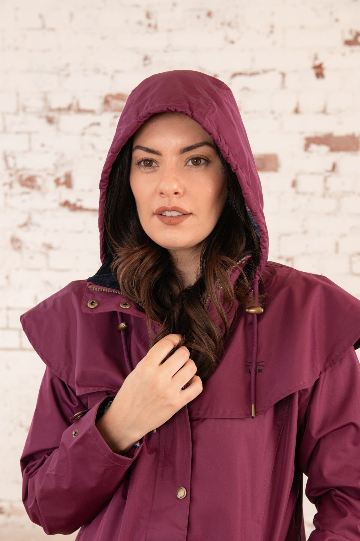 Outback Long Waterproof Coat - Plum - Women's Coats | Lighthouse