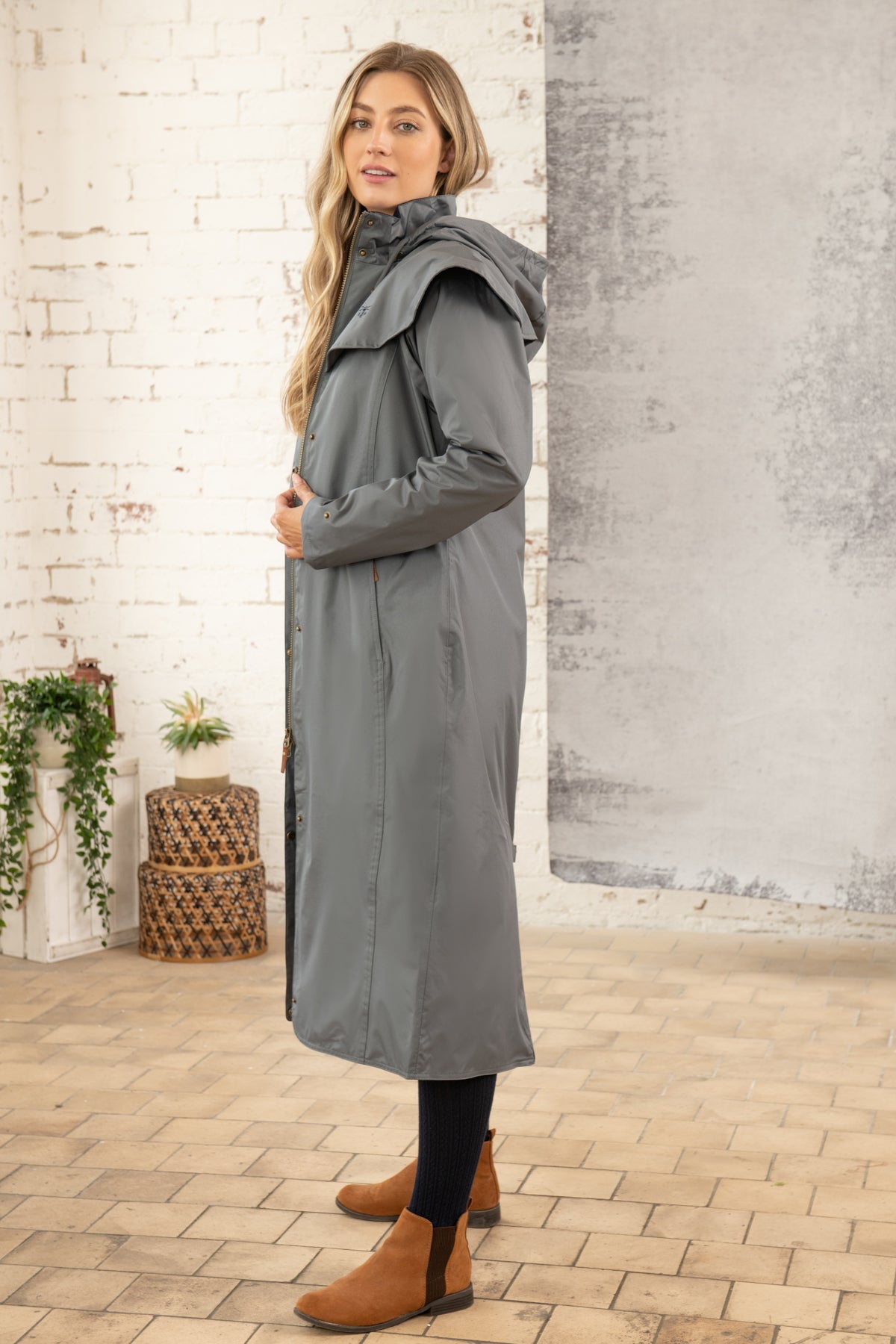 Outback Full Length Waterproof Raincoat - Urban Grey