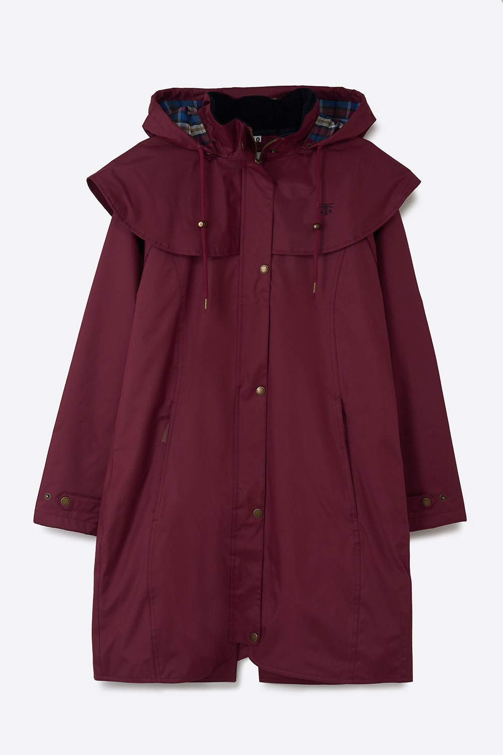 Outrider 3/4 Length Waterproof Raincoat - Berry