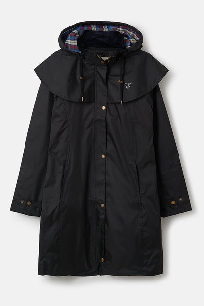 Outrider 3/4 Length Waterproof Raincoat - Black-Lighthouse