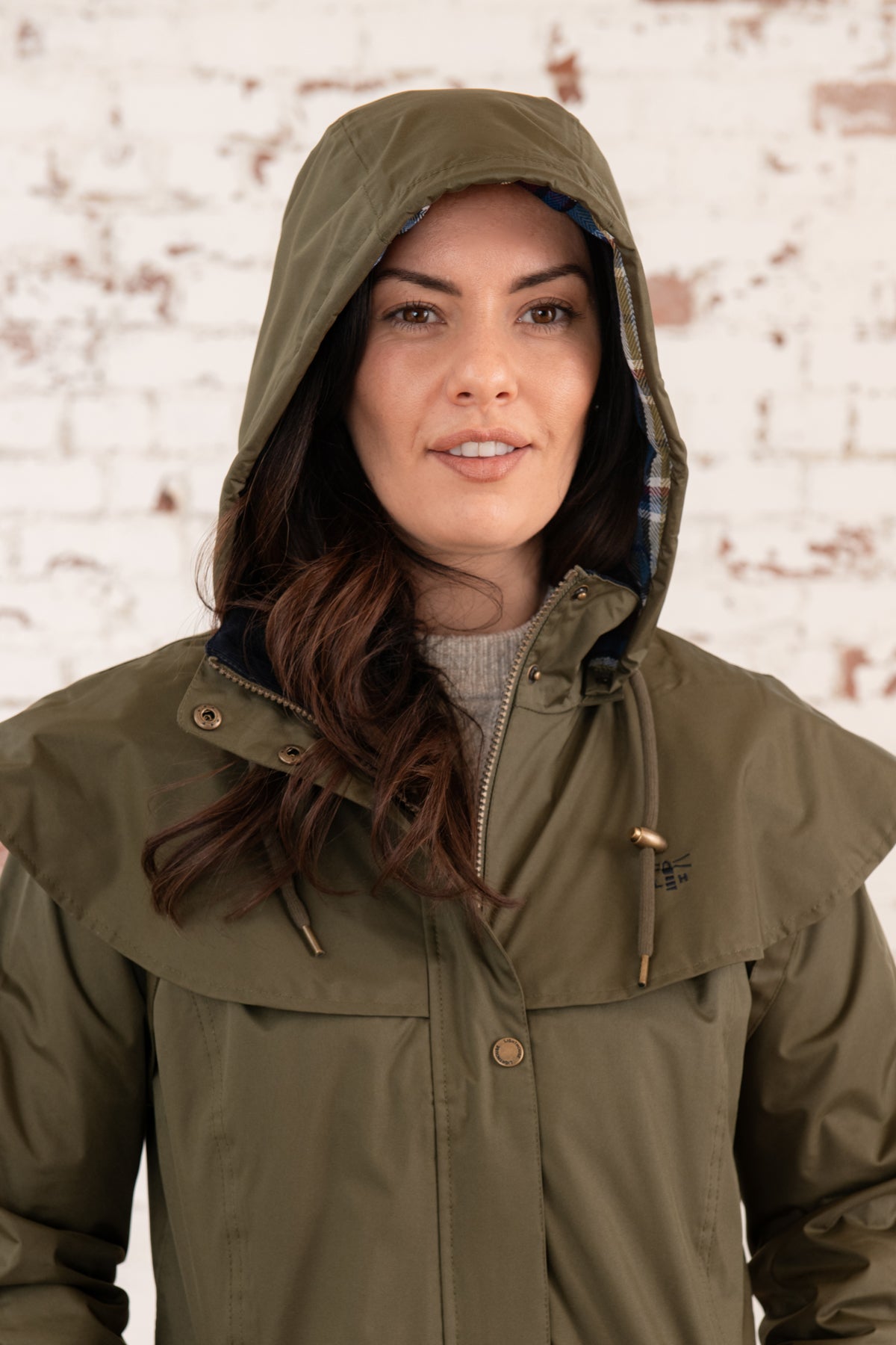 Outrider 3/4 Length Waterproof Raincoat - Fern - Lighthouse