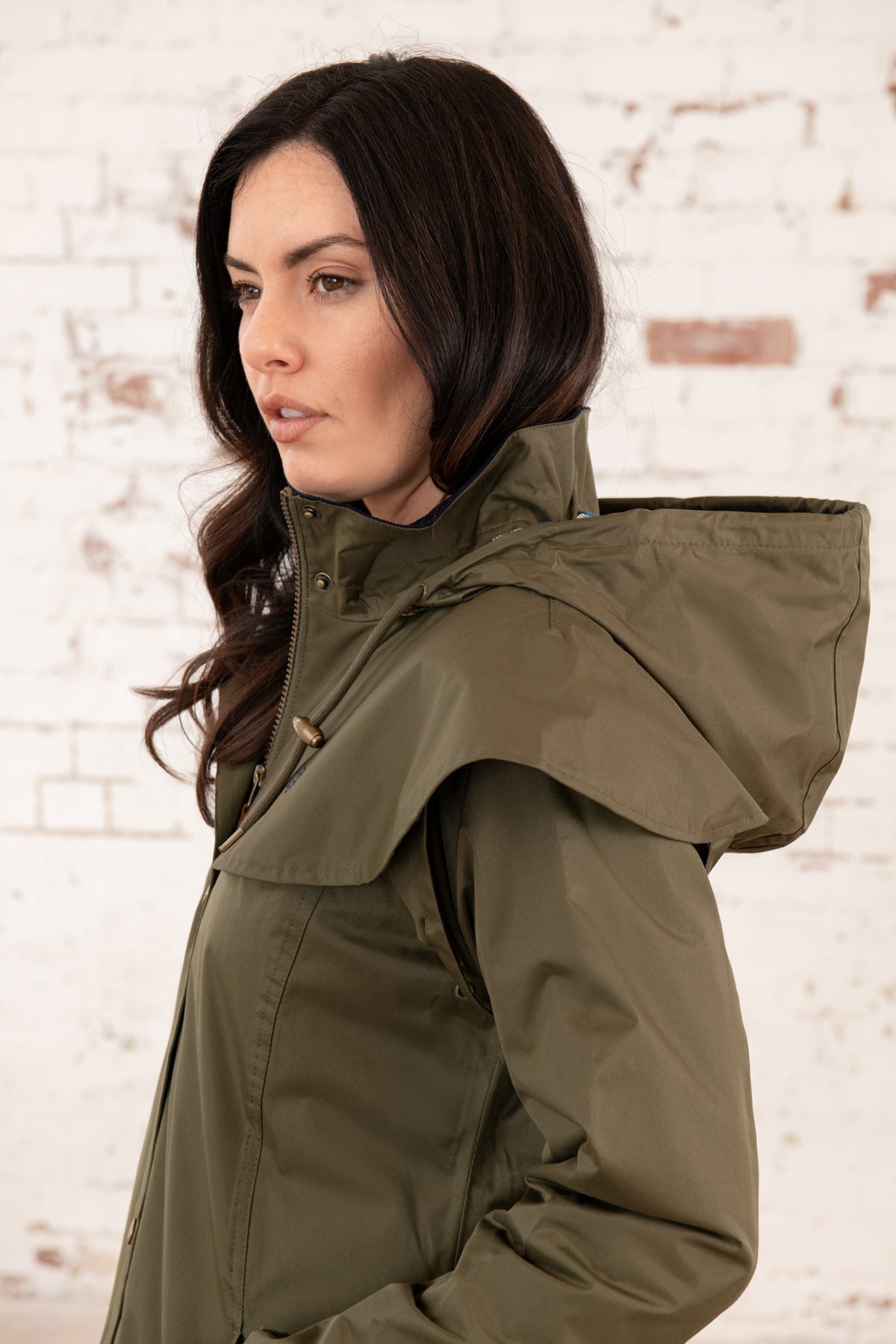 Outrider 3/4 Length Waterproof Raincoat - Fern - Lighthouse