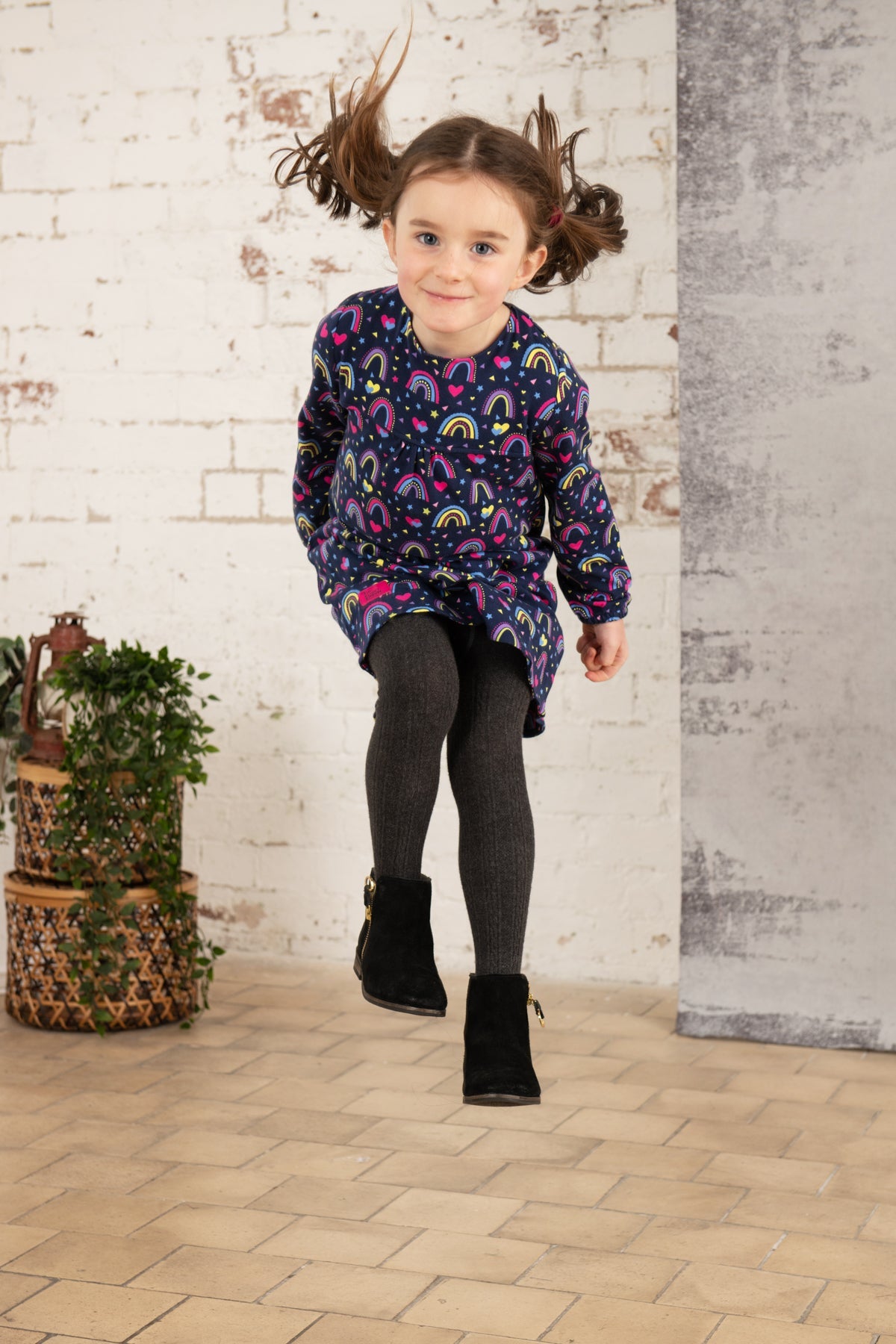 Penny Dress - Rainbow Print - Lighthouse