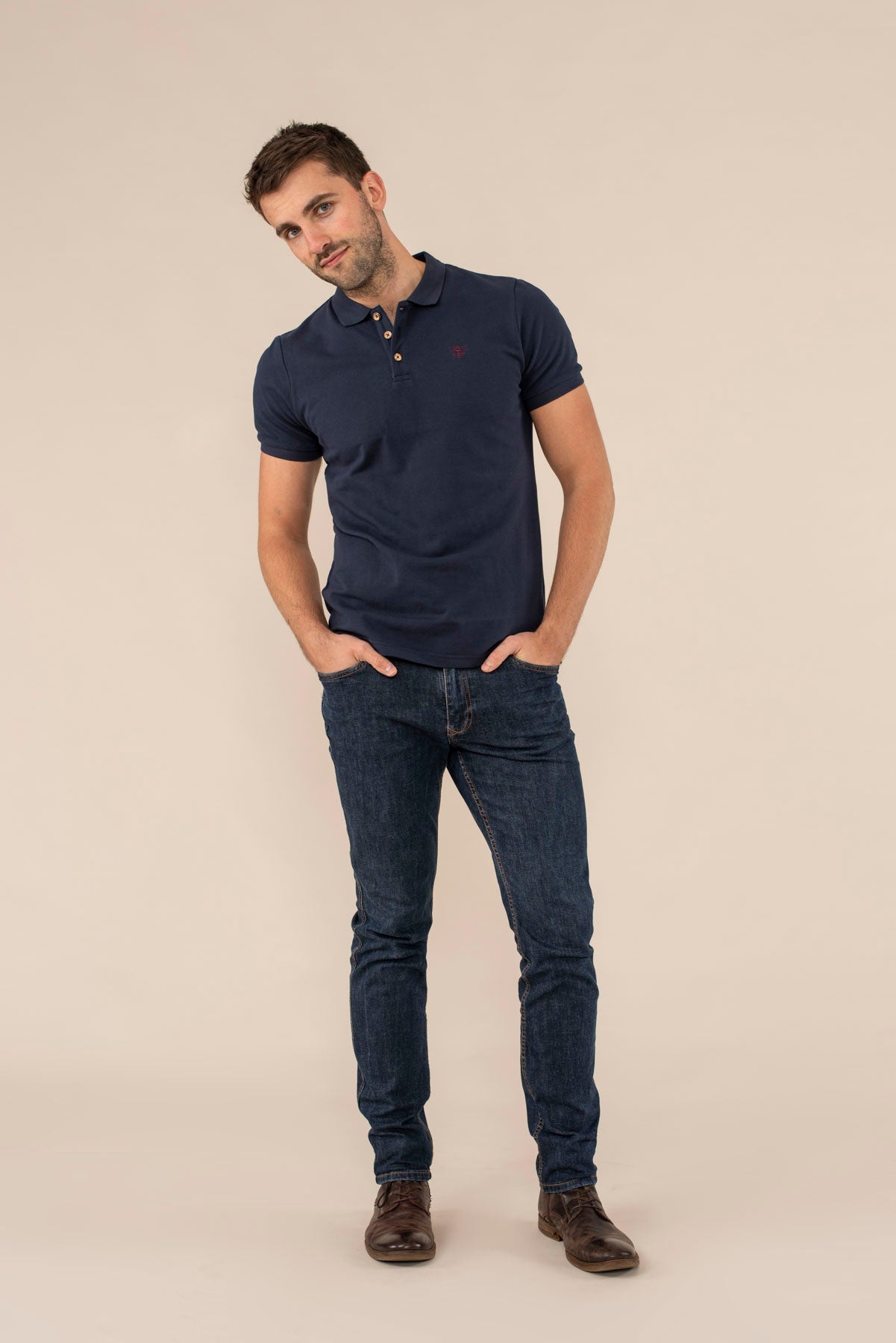 Pier Polo Shirt - Navy - Lighthouse