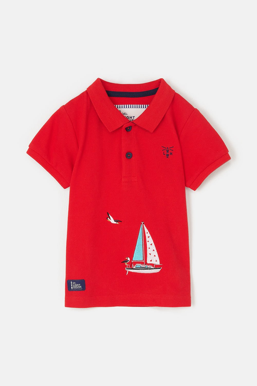 Pier Short Sleeve - Pillarbox and Boat-Lighthouse