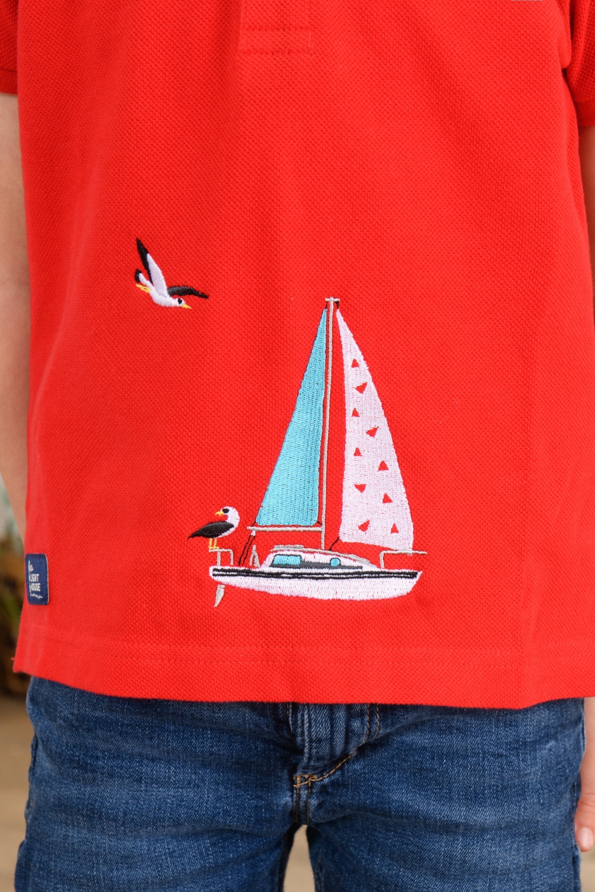 Pier Short Sleeve - Pillarbox and Boat