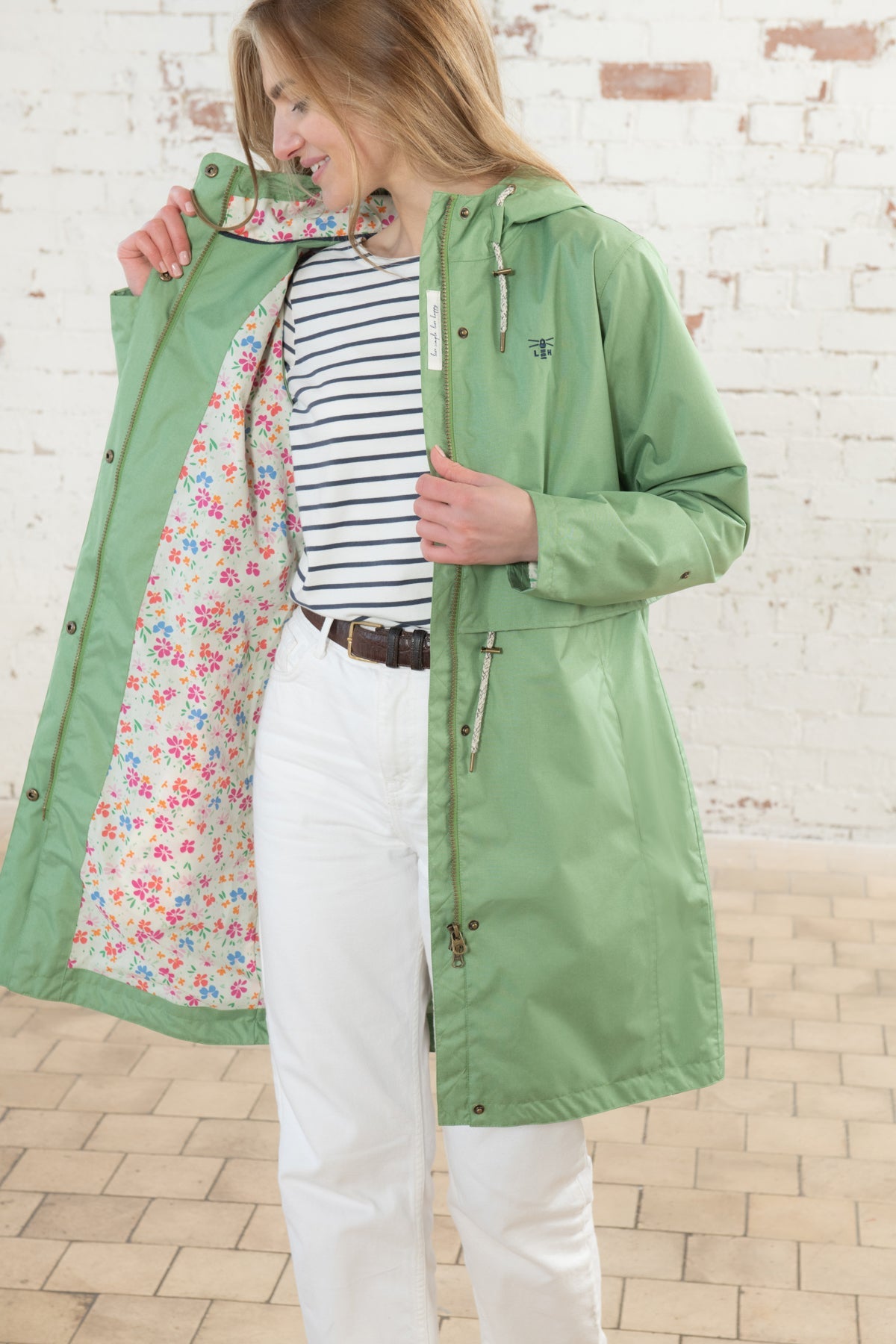 Pippa Coat - Soft Green-Lighthouse