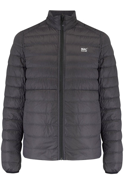 Polar II Mens Down Jacket - Jet Black Charcoal-Mac in a Sac