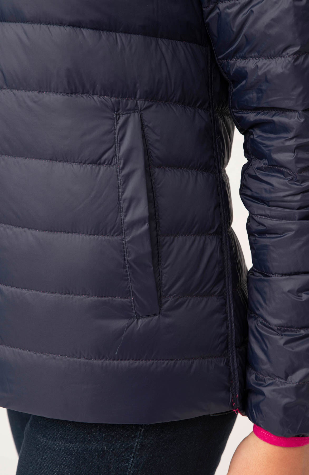 Polar hybrid womens long deals down jacket
