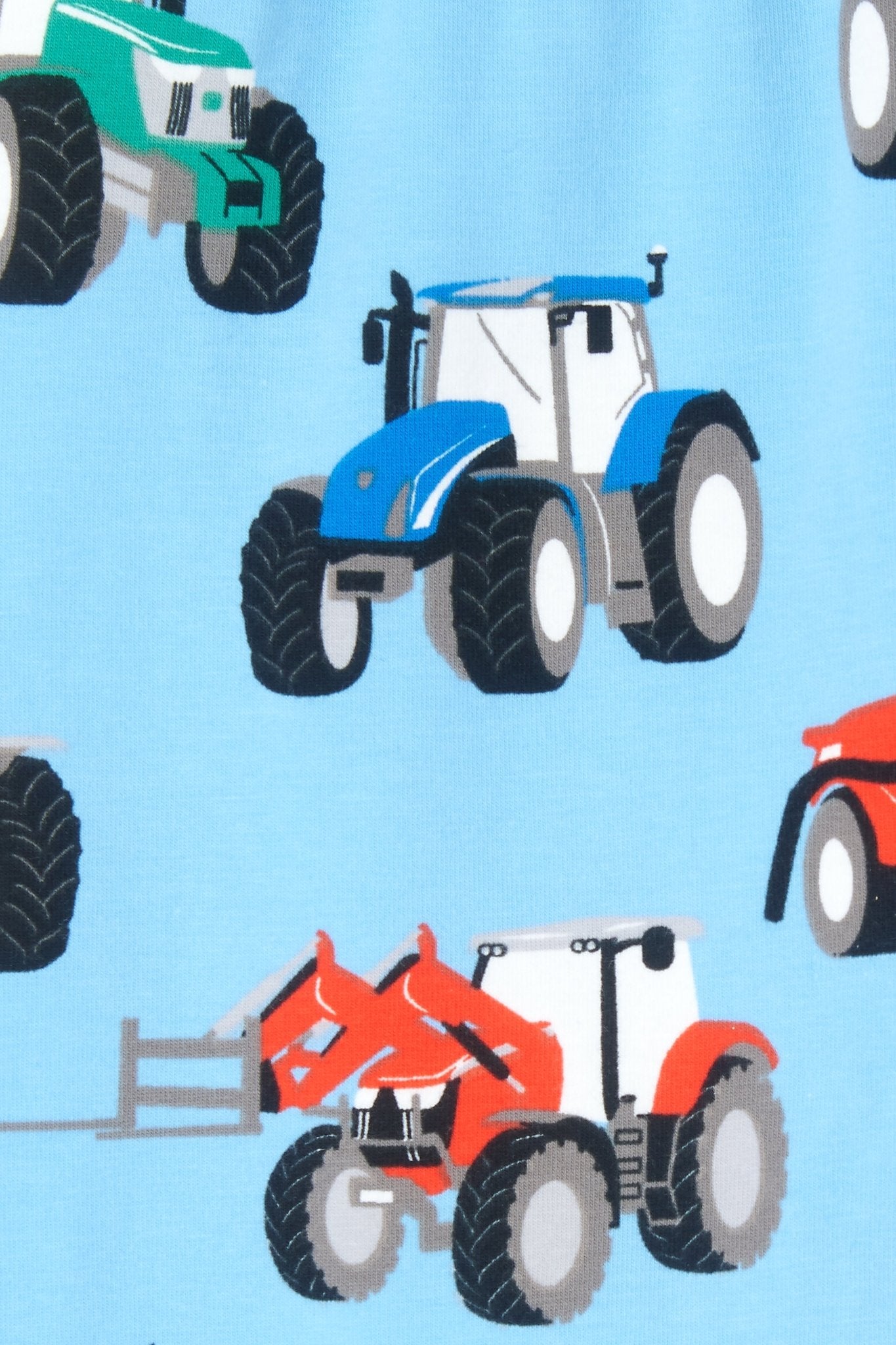 Pyjamas - Blue Tractor Print-Lighthouse