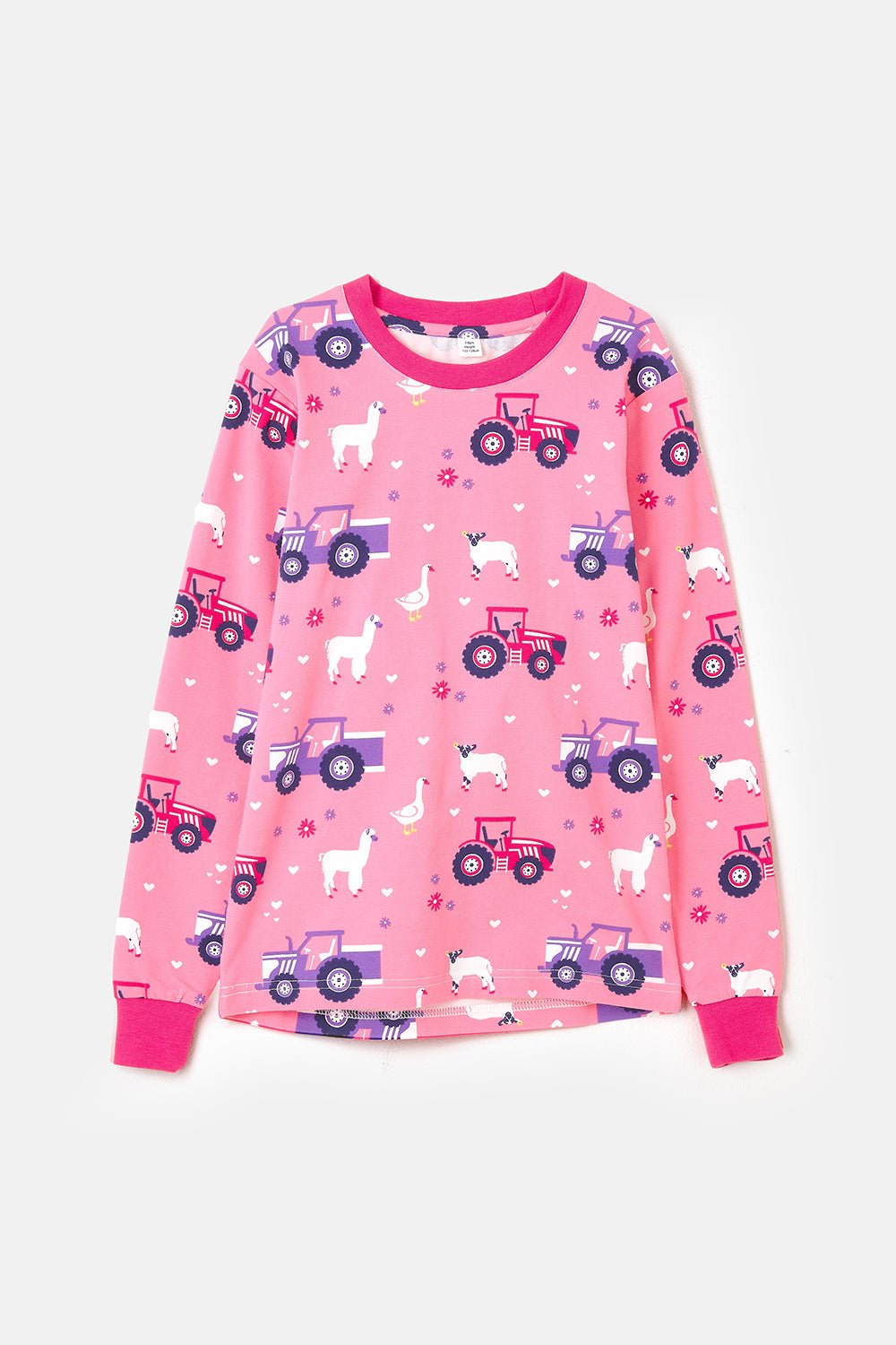 Pyjamas - Pink Purple Tractor Print