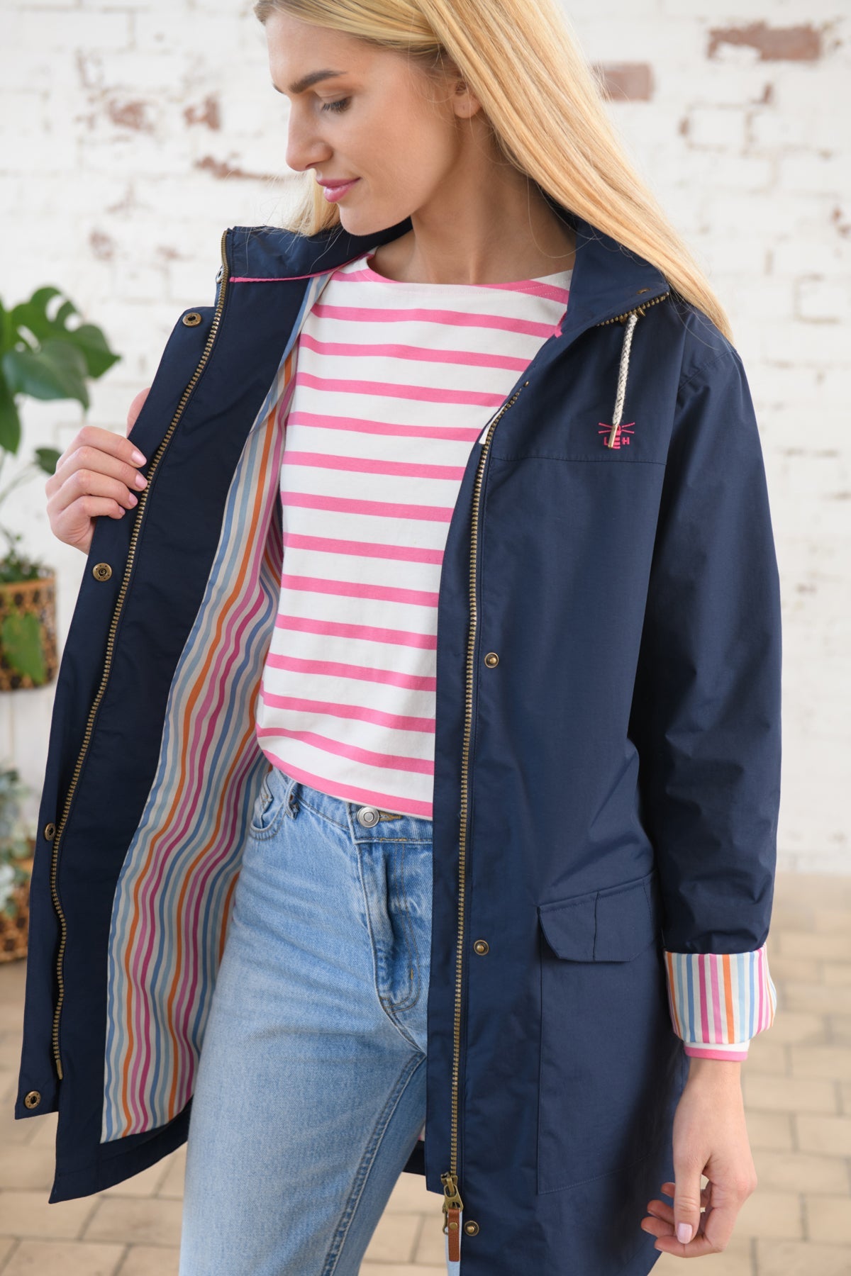 Rebecca Jacket - Navy-Lighthouse