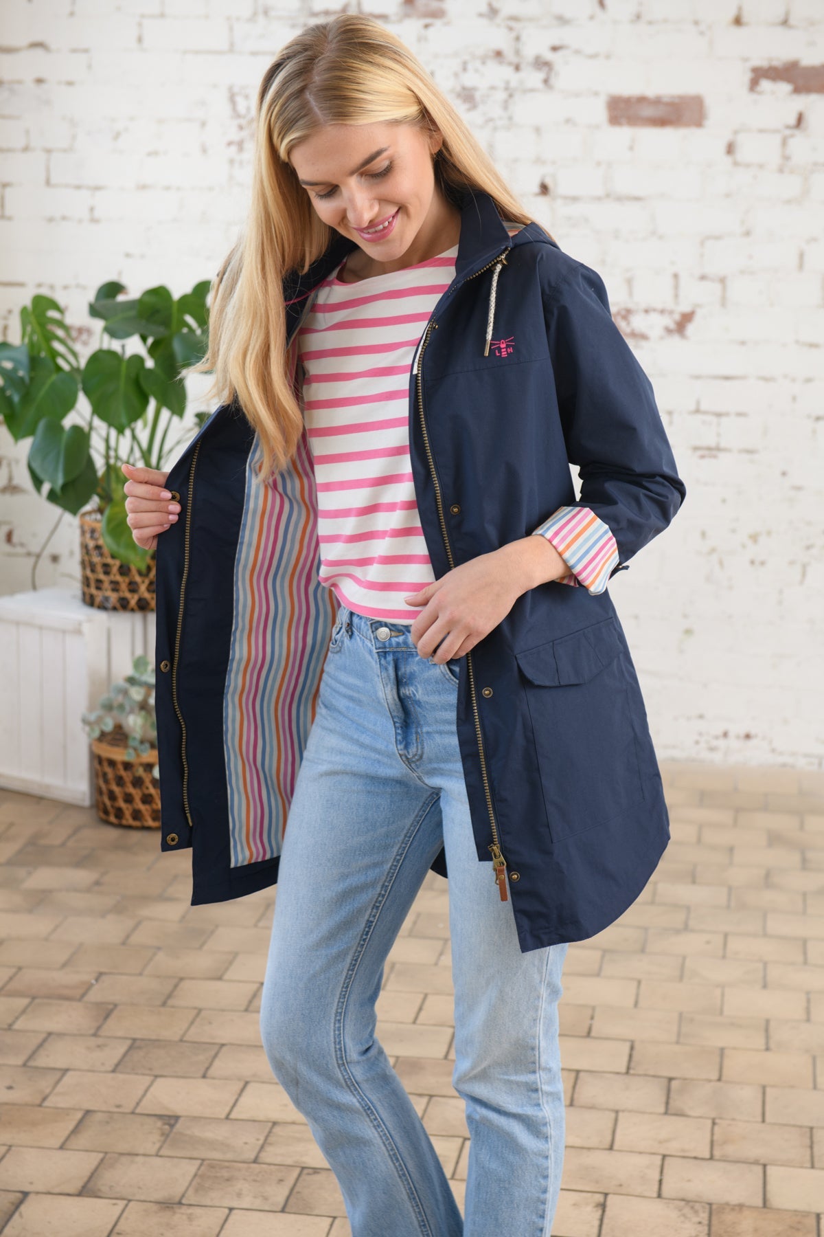Rebecca Jacket - Navy-Lighthouse