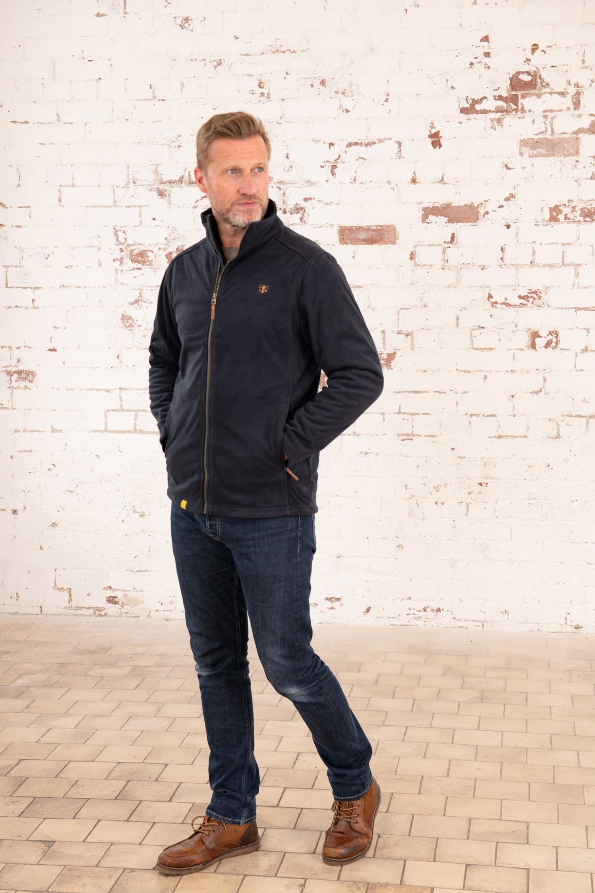 Richmond Waterproof Fleece - Navy-Lighthouse