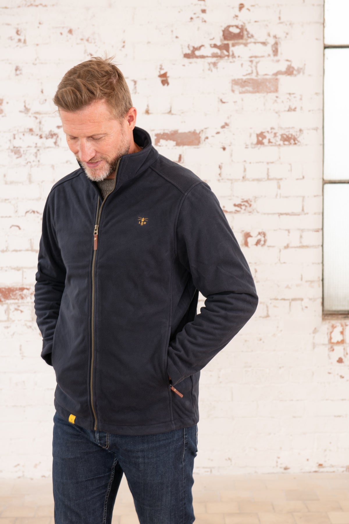 Richmond Waterproof Fleece - Navy-Lighthouse