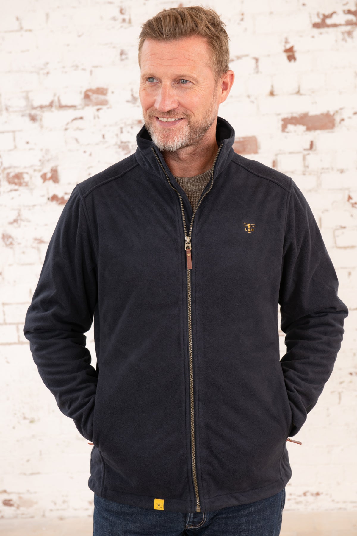 Richmond Waterproof Fleece - Navy-Lighthouse