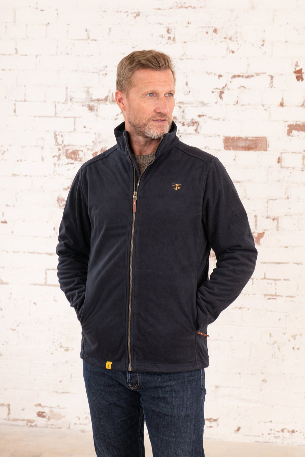 Richmond Waterproof Fleece - Navy-Lighthouse