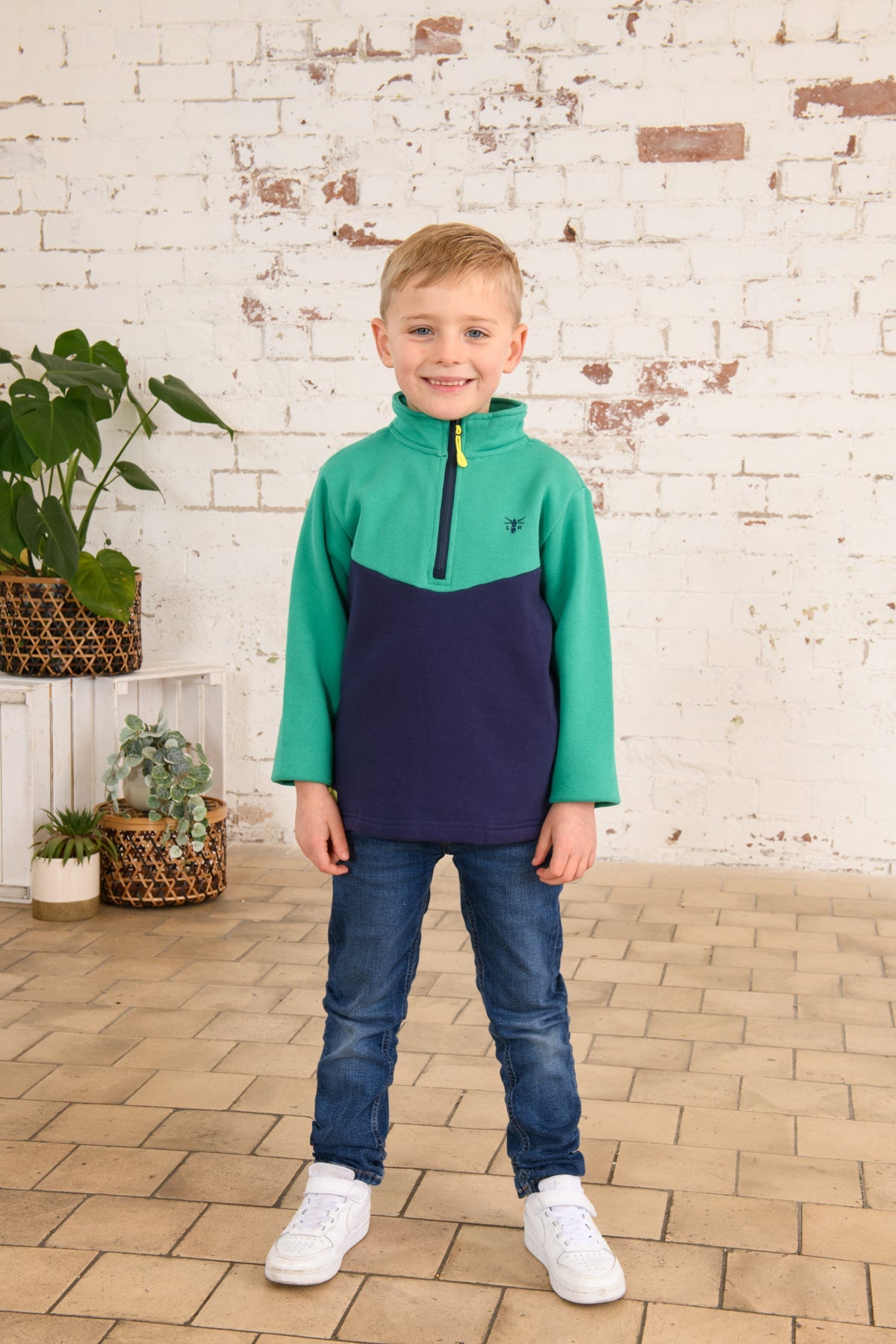 Riley Sweatshirt - Peagreen Navy