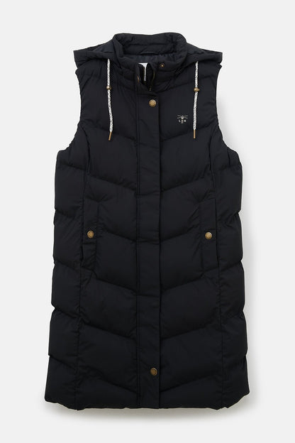 Savannah Long Gilet - Black-Lighthouse