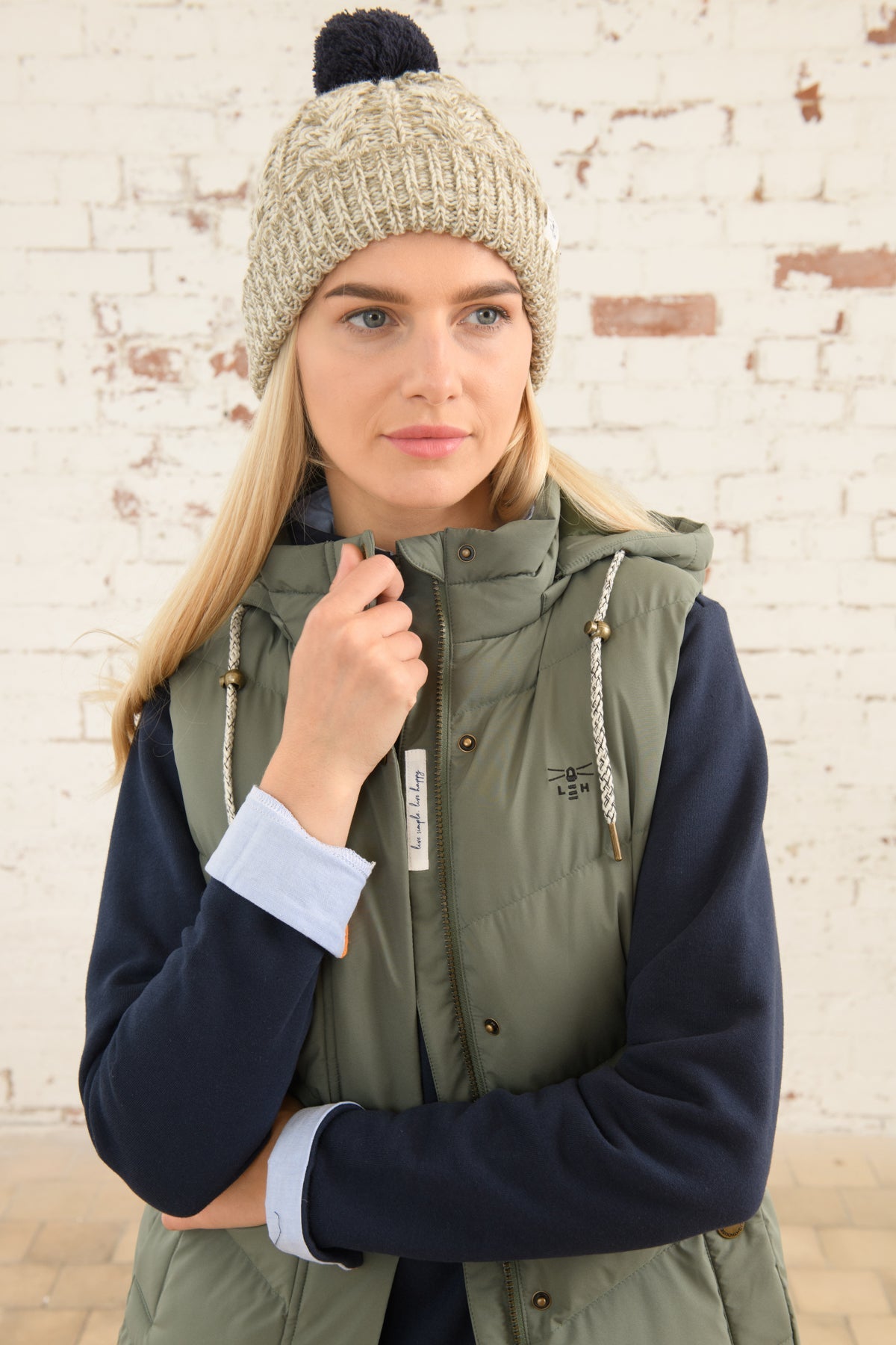 Savannah Long Gilet - Khaki - Lighthouse