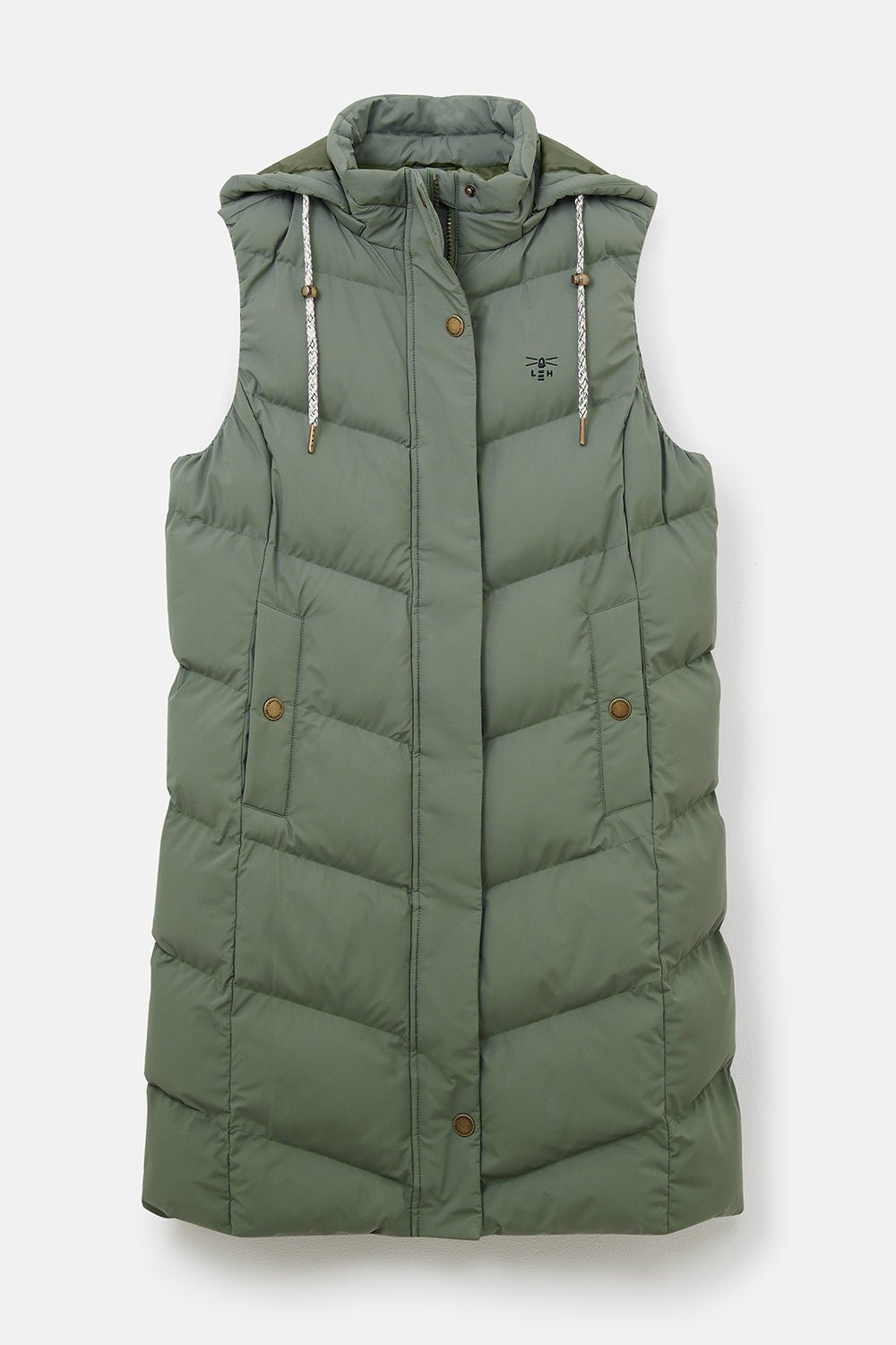 Savannah Long Gilet - Khaki - Lighthouse