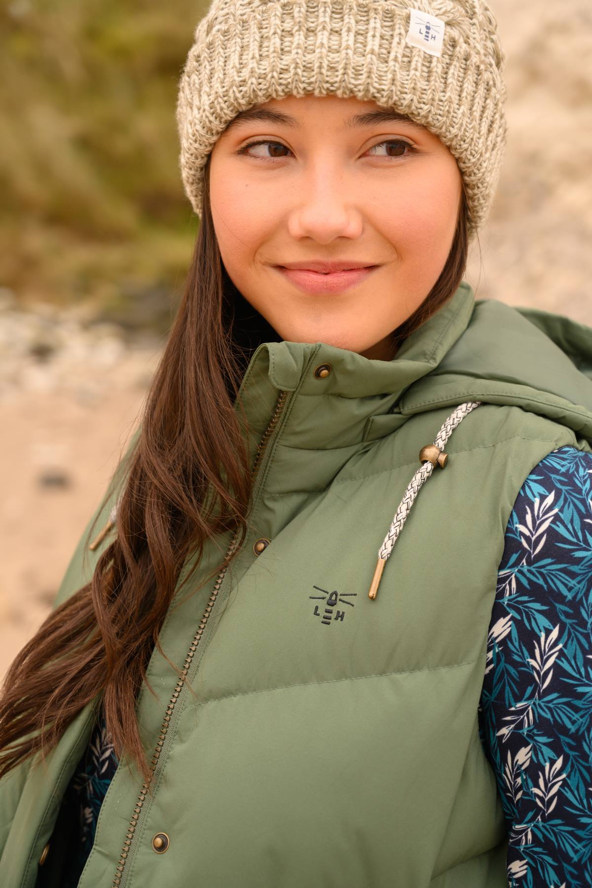Savannah Long Gilet - Khaki - Lighthouse
