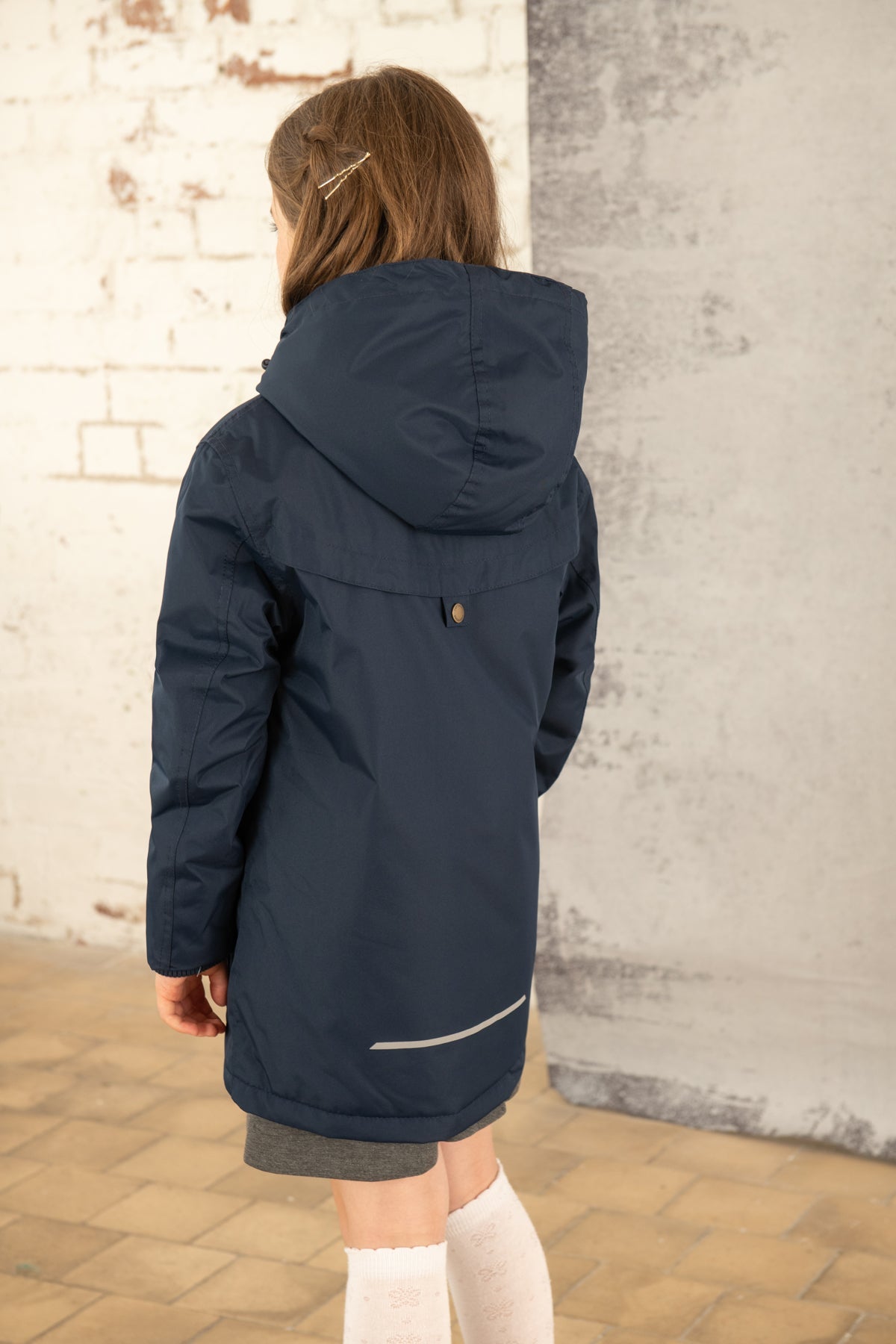 Black waterproof school coat cheap