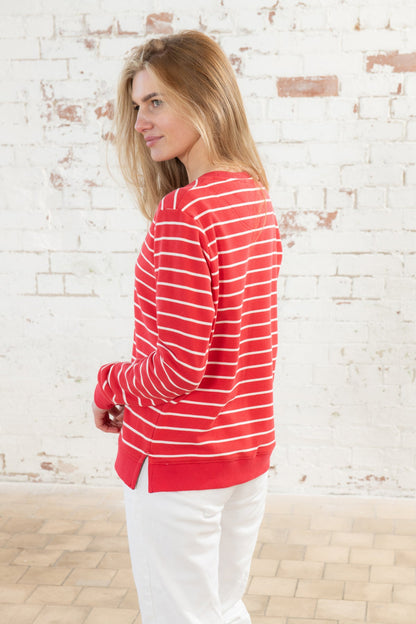 Seaside Jersey - Poppy Stripe-Lighthouse