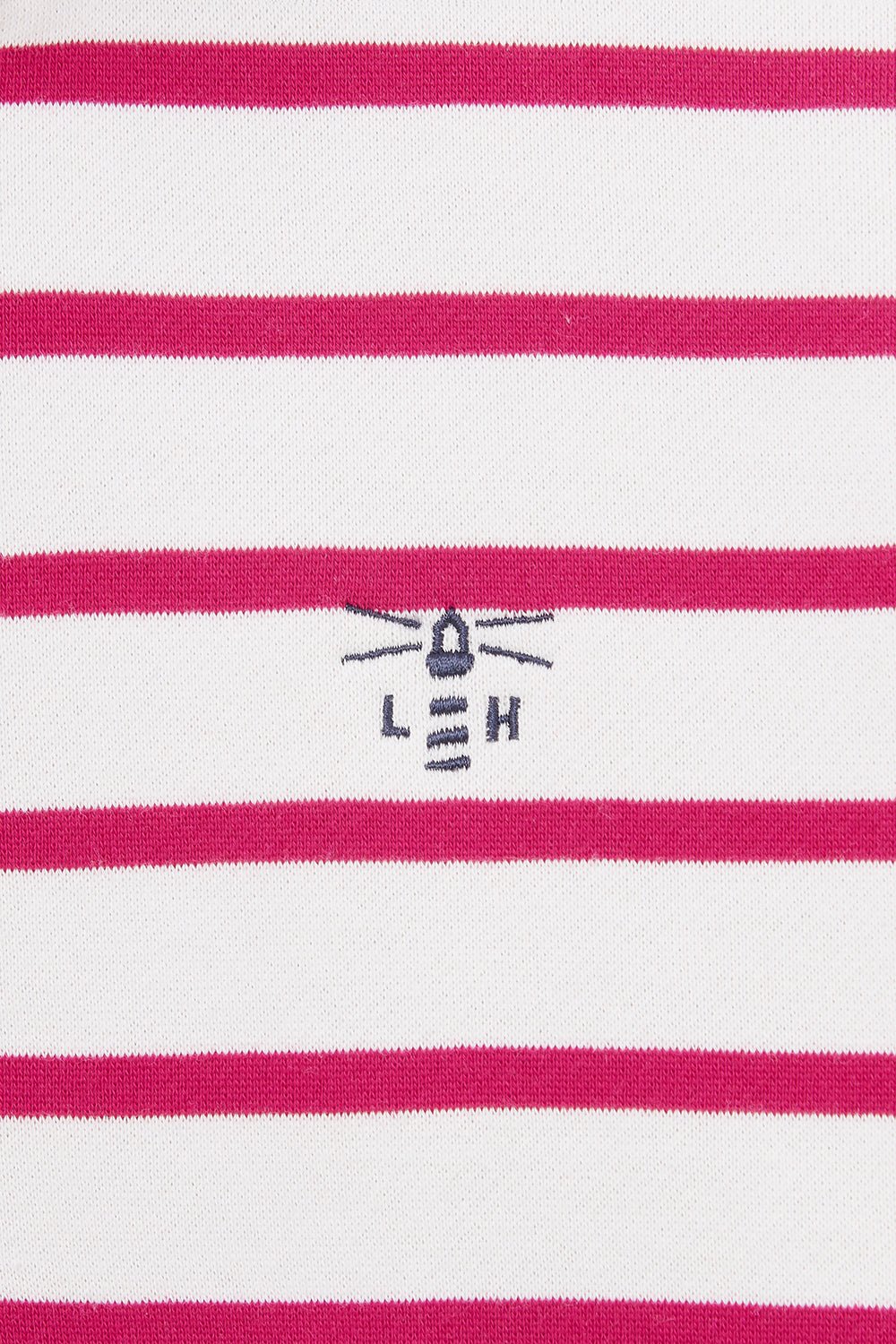 Shore Sweatshirt - Cloud Claret Stripe