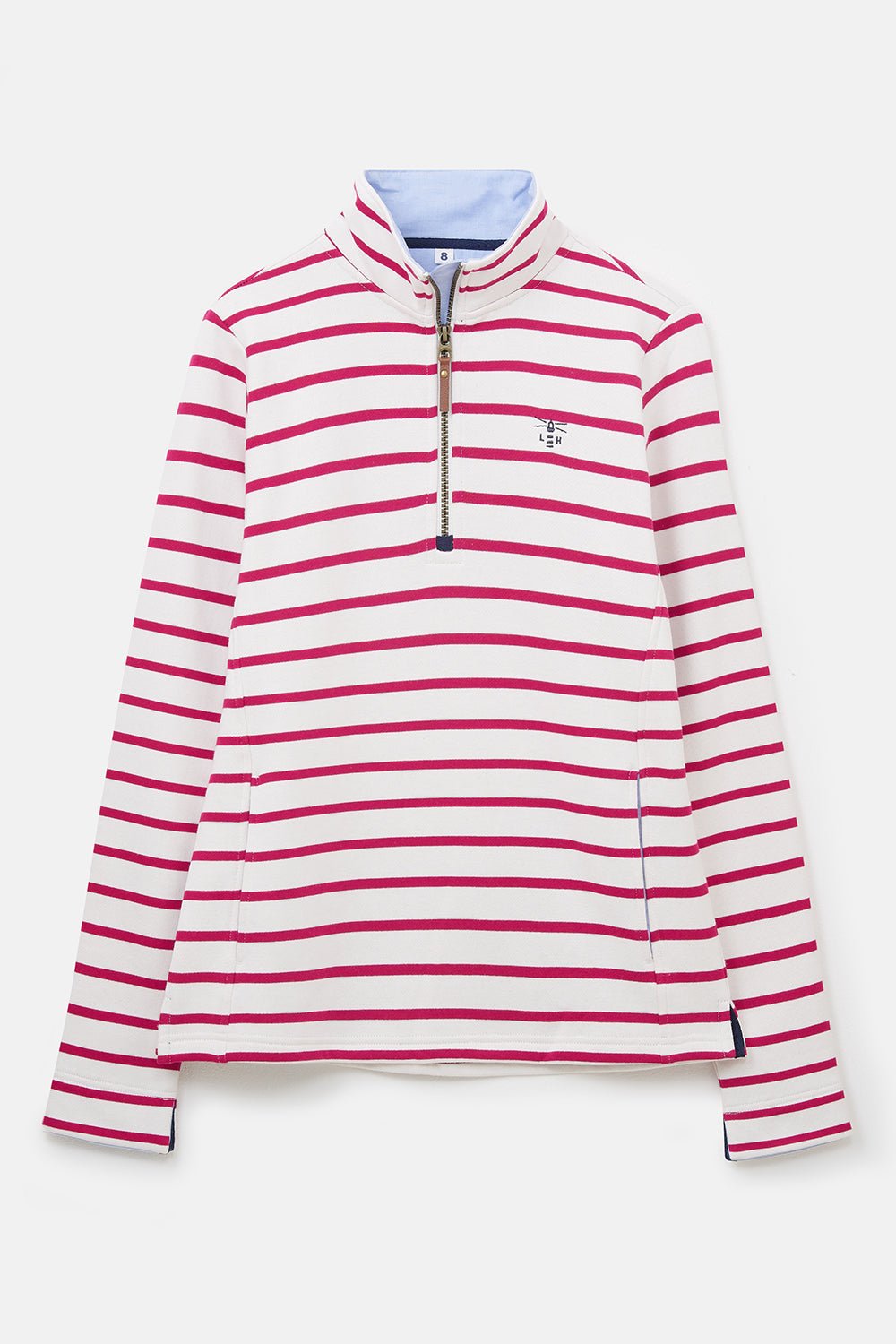 Shore Sweatshirt - Cloud Claret Stripe