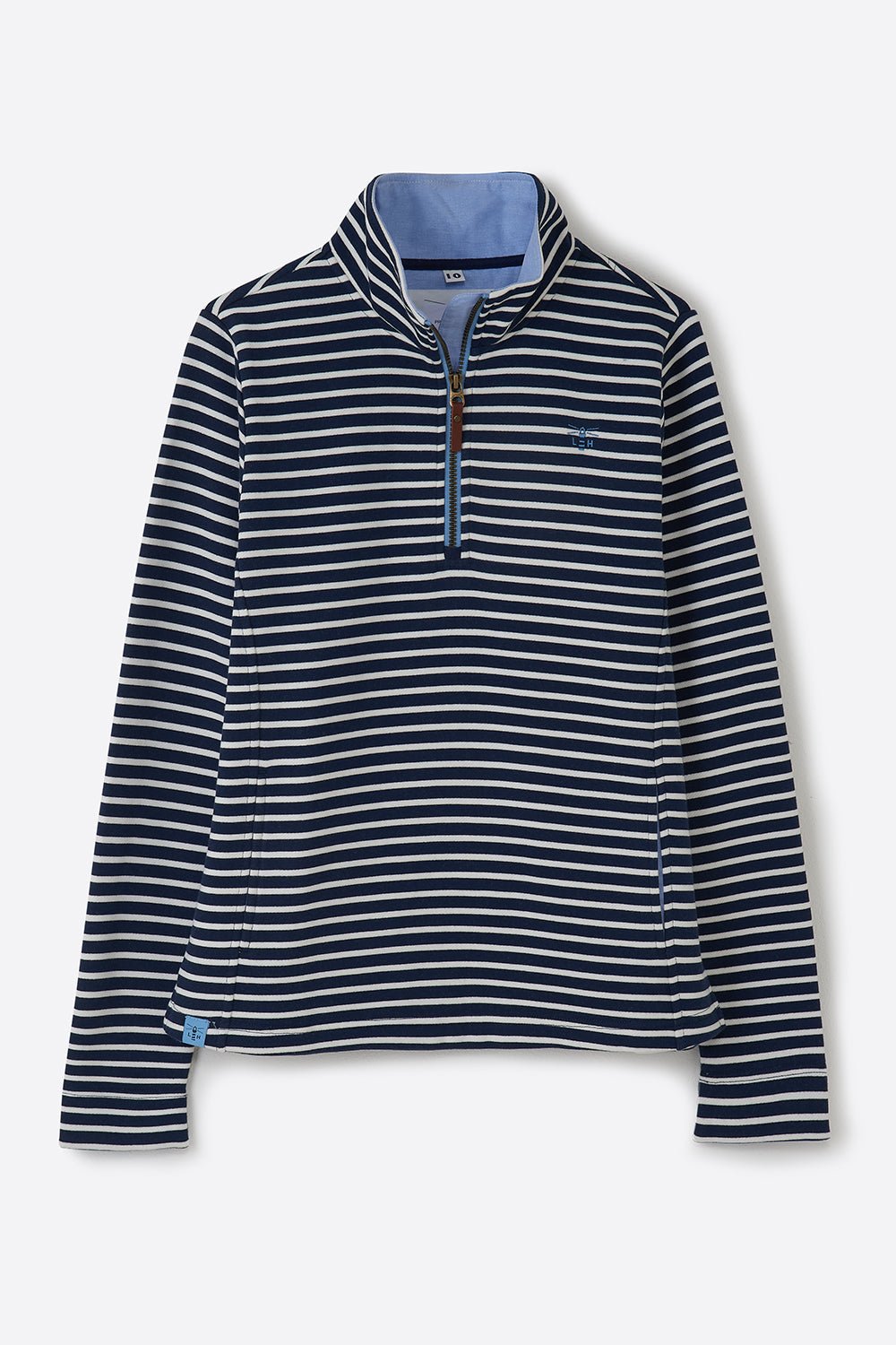 Shore Sweatshirt - Midnight Stripe-Lighthouse