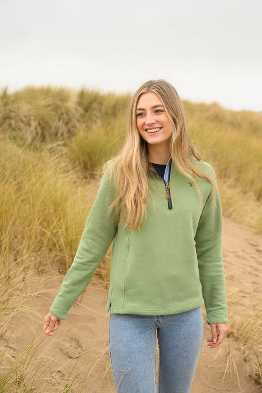 Shore Sweatshirt - Pistachio-Lighthouse