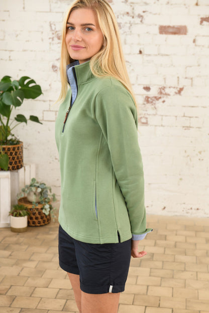 Shore Sweatshirt - Pistachio-Lighthouse