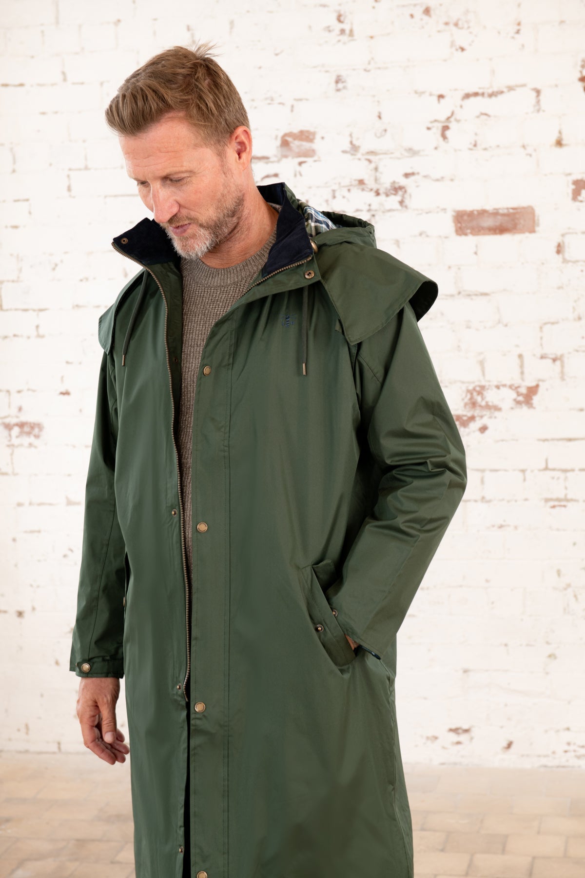 Stockman Full Length Rain Coat - Duffel-Lighthouse